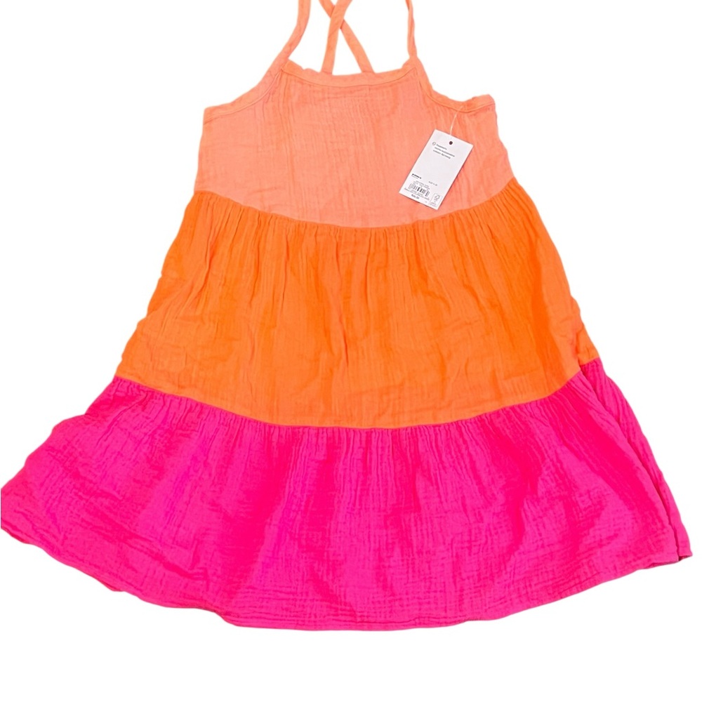 NWT Kohl's Orange and Pink Dress, Size 8